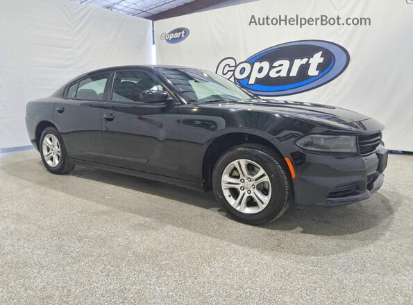 2C3CDXBG0NH161038 2022 DODGE CHARGER Black Առջևի աջ
