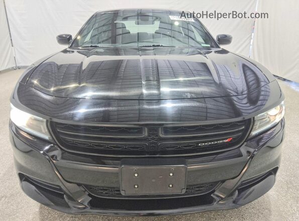 2C3CDXBG0NH161038 2022 DODGE CHARGER Black Դիմացի տեսք