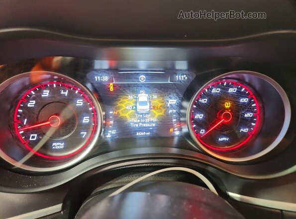 2C3CDXBG0NH169138 2022 DODGE CHARGER Black Вид щитка приладів