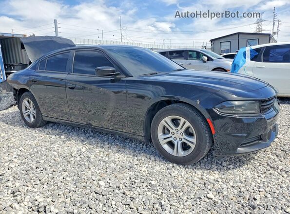 2C3CDXBG0NH197053 2022 DODGE CHARGER Black წინა მარჯვენა