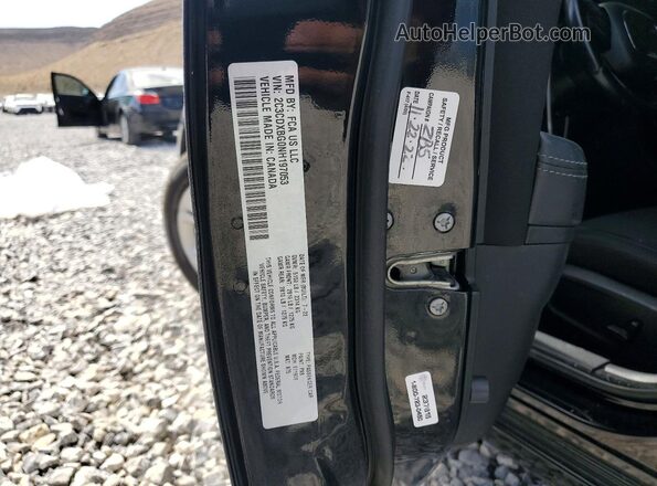 2C3CDXBG0NH197053 2022 DODGE CHARGER Black VIN კოდის სტიკერის ხედი