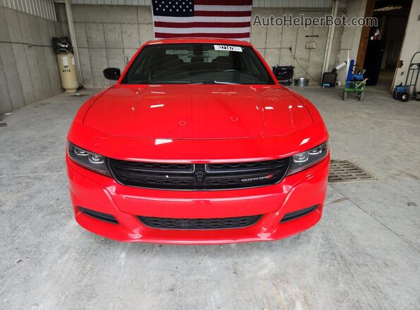 2C3CDXBG0PH528796 2023 DODGE CHARGER Red VIN sticker view