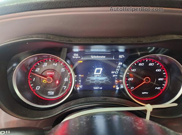 2C3CDXBG0PH528796 2023 DODGE CHARGER Red Instrument cluster view