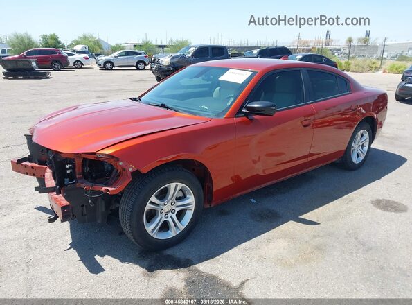 2C3CDXBG0PH608079 2023 DODGE CHARGER Orange Przód lewy