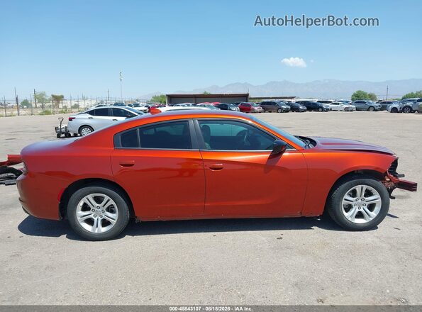 2C3CDXBG0PH608079 2023 DODGE CHARGER Orange Widok wnętrza 360 stopni