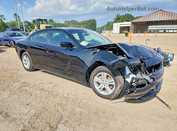 2C3CDXBG0PH613010 2023 DODGE CHARGER Black Przód prawy