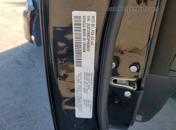 2C3CDXBG0PH635072 2023 DODGE CHARGER Black Vista del compartimento del motor