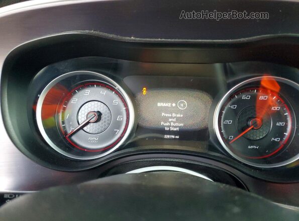 2C3CDXBG1GH102924 2016 DODGE CHARGER Gray Вид щитка приладів