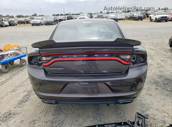 2C3CDXBG1GH258879 2016 DODGE CHARGER Black Widok z tyłu
