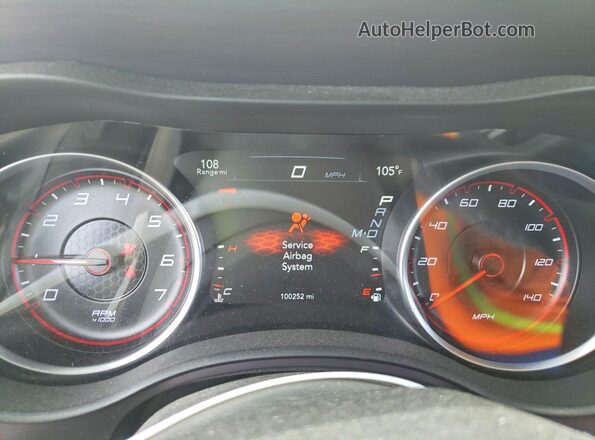 2C3CDXBG1GH258879 2016 DODGE CHARGER Black Widok zestawu wskaźników