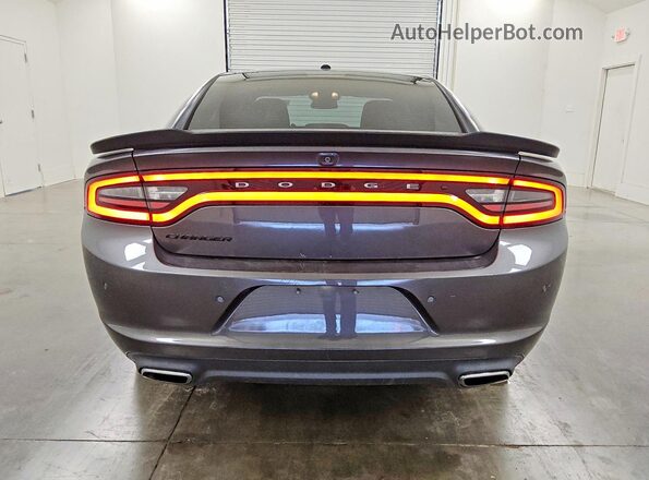 2C3CDXBG1JH157414 2018 DODGE CHARGER Charcoal Вид ззаду