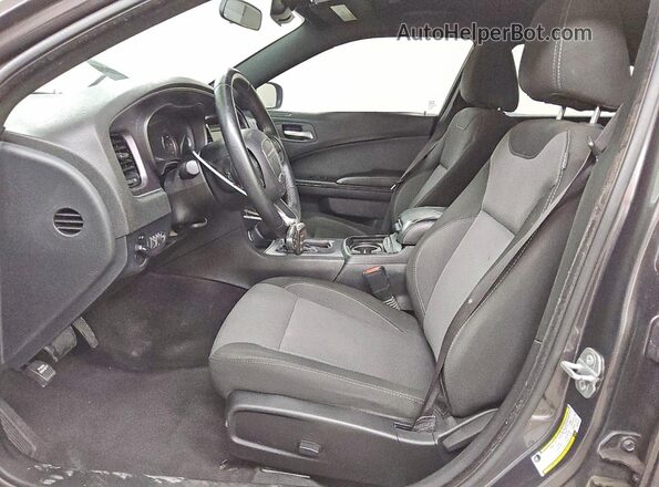 2C3CDXBG1JH157414 2018 DODGE CHARGER Charcoal Вид салону спереду
