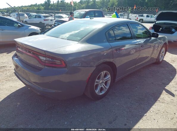 2C3CDXBG1JH180255 2018 DODGE CHARGER Серый Задняя правая четверть