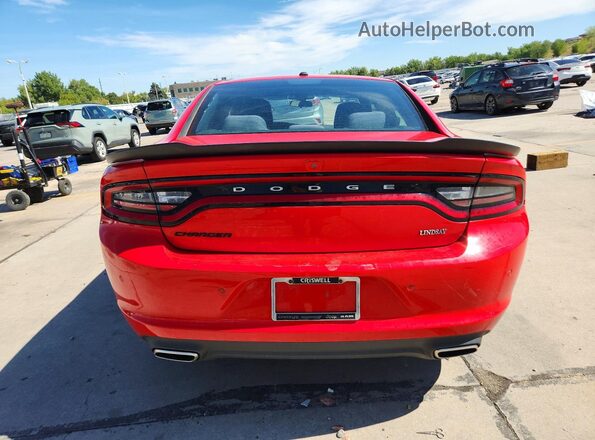 2C3CDXBG1KH683754 2019 DODGE CHARGER Red უკანა ხედი
