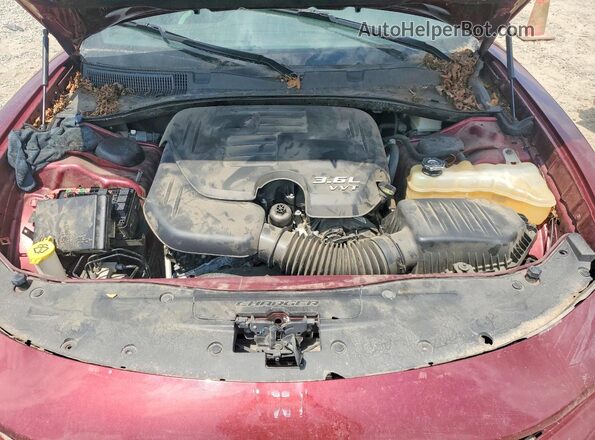 2C3CDXBG1LH144004 2020 DODGE CHARGER Burgundy Vista interior trasera