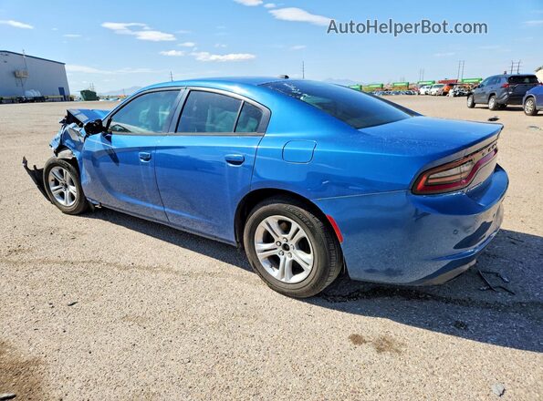2C3CDXBG1LH153804 2020 DODGE CHARGER Синий Задняя левая четверть