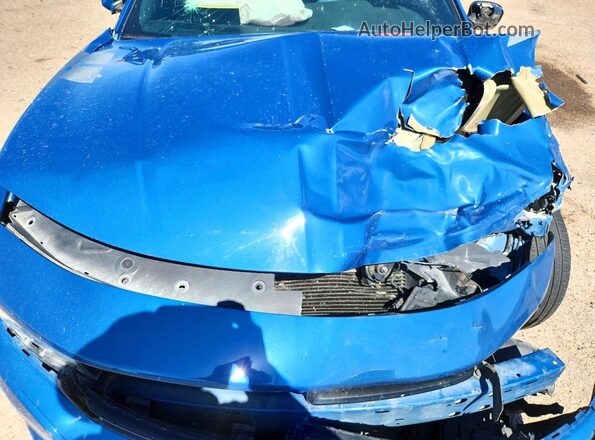 2C3CDXBG1LH153804 2020 DODGE CHARGER Синий Вид задней части салона