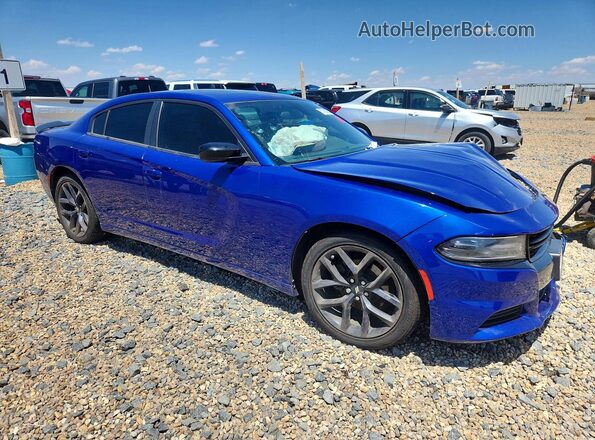 2C3CDXBG1LH177391 2020 DODGE CHARGER Blue წინა მარჯვენა