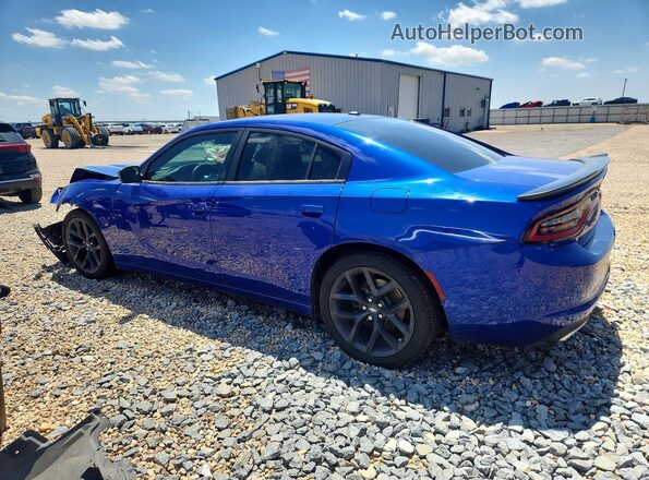 2C3CDXBG1LH177391 2020 DODGE CHARGER Blue უკანა მარცხენა