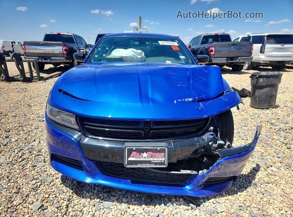 2C3CDXBG1LH177391 2020 DODGE CHARGER Blue წინა ხედი