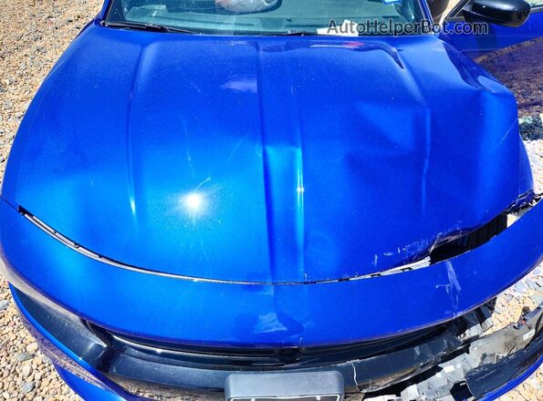 2C3CDXBG1LH177391 2020 DODGE CHARGER Blue უკანა სალონის ხედი