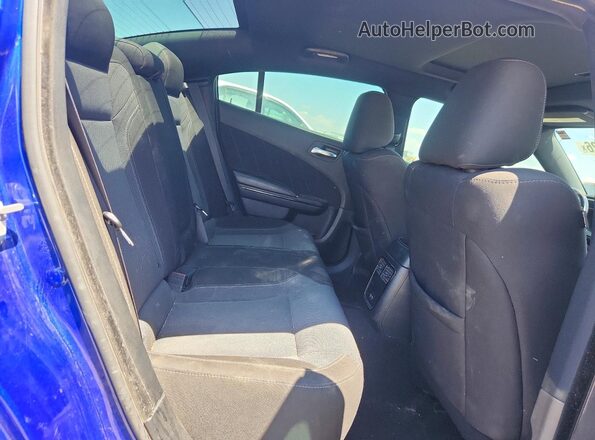 2C3CDXBG1LH177391 2020 DODGE CHARGER Blue უკანა სავარძლების ხედი