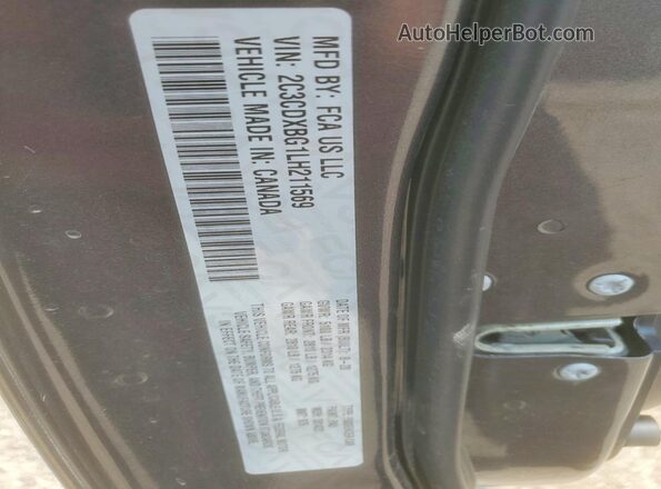 2C3CDXBG1LH211569 2020 DODGE CHARGER Charcoal Շարժիչի բաժամունքի տեսք
