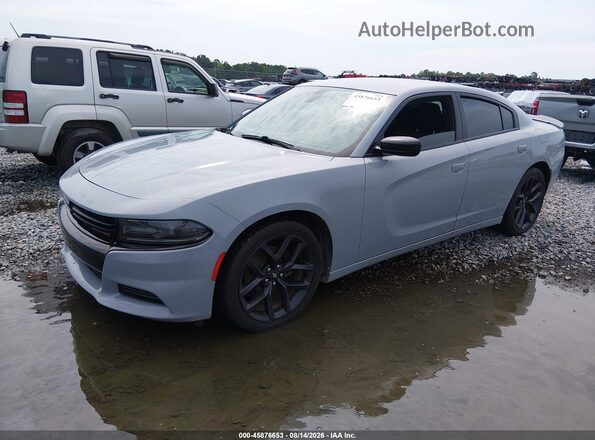 2C3CDXBG1MH533632 2021 DODGE CHARGER Gray Առջևի ձախ երեք քառորդ տեսարան