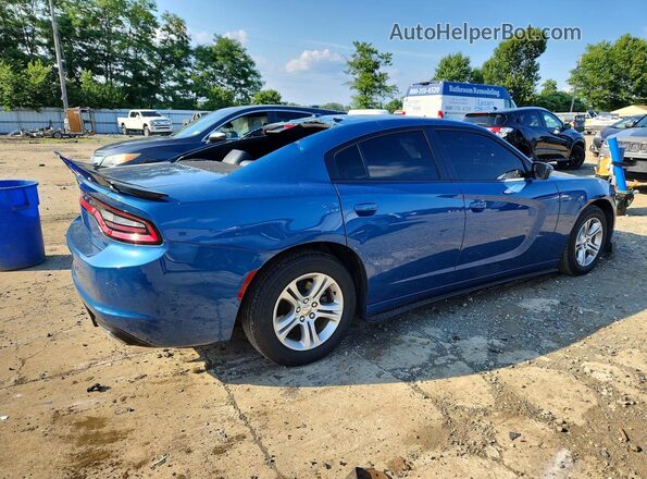 2C3CDXBG1MH579123 2021 DODGE CHARGER Blue Հետևի աջ