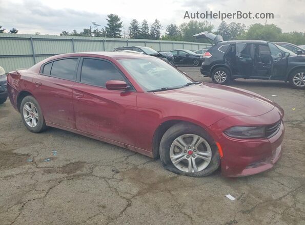 2C3CDXBG1MH632306 2021 DODGE CHARGER Red Delantero derecho
