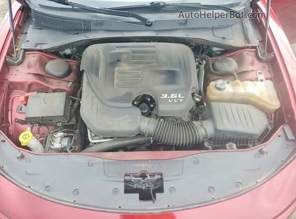 2C3CDXBG1MH632306 2021 DODGE CHARGER Red Vista interior trasera