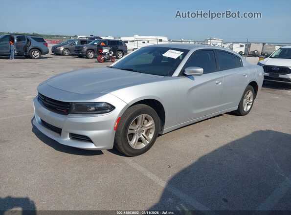 2C3CDXBG1NH161145 2022 DODGE CHARGER Silver წინა მარცხენა ხედი სამი მეოთხედიდან
