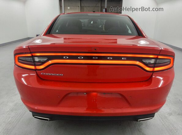 2C3CDXBG1NH212594 2022 DODGE CHARGER Красный Вид сзади