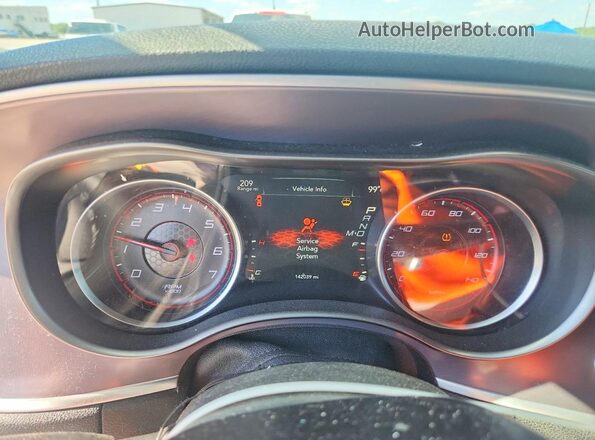 2C3CDXBG2GH347912 2016 DODGE CHARGER Black Instrument cluster view