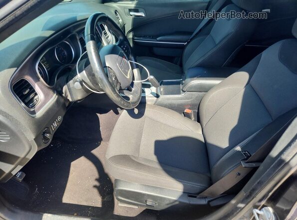2C3CDXBG2GH347912 2016 DODGE CHARGER Black Front interior view