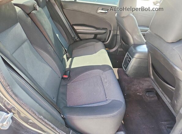 2C3CDXBG2GH347912 2016 DODGE CHARGER Black Rear seats view