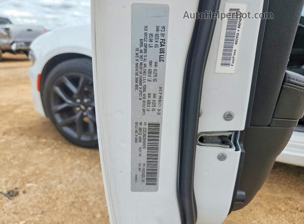 2C3CDXBG2KH504976 2019 DODGE CHARGER White Вид наклейки з VIN-кодом