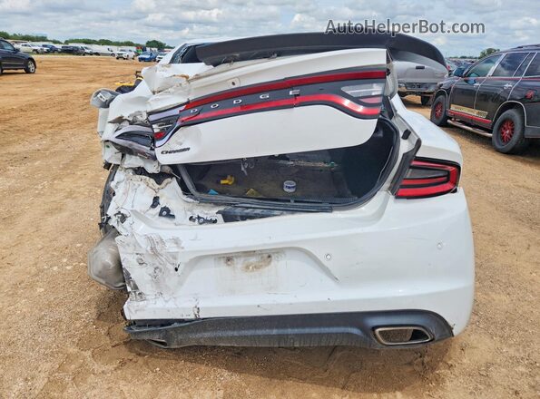2C3CDXBG2KH504976 2019 DODGE CHARGER White Вид ззаду