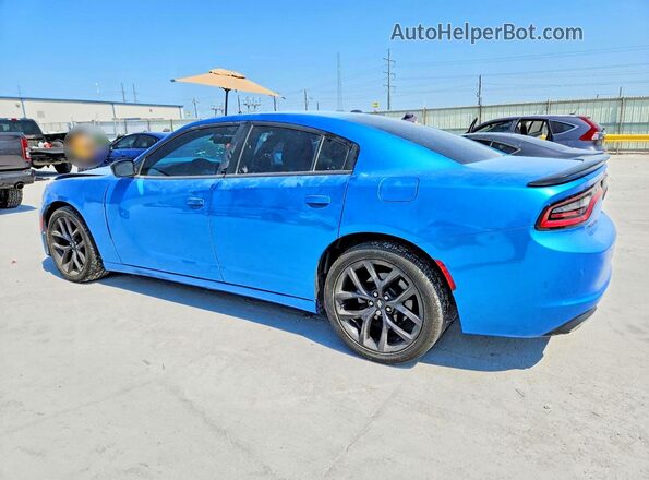 2C3CDXBG2KH546659 2019 DODGE CHARGER Blue Rear left
