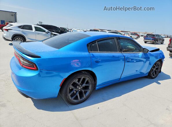 2C3CDXBG2KH546659 2019 DODGE CHARGER Blue Rear right