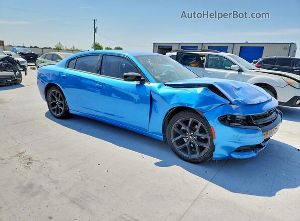 2C3CDXBG2KH546659 2019 DODGE CHARGER Blue Front right