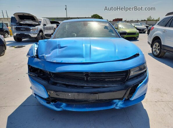 2C3CDXBG2KH546659 2019 DODGE CHARGER Blue Front view