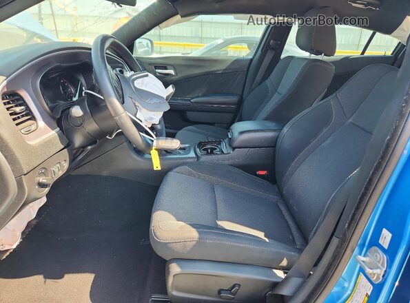 2C3CDXBG2KH546659 2019 DODGE CHARGER Blue Front interior view