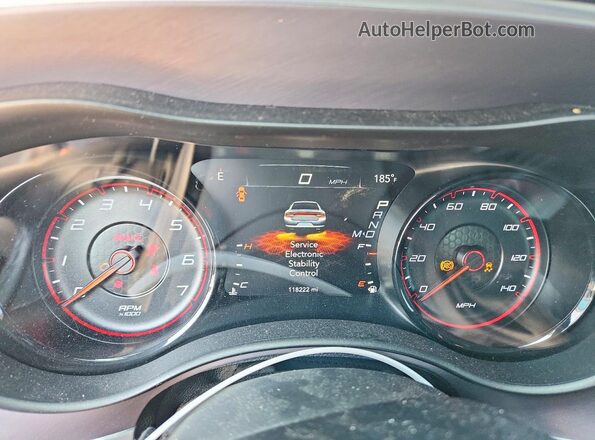 2C3CDXBG2KH546659 2019 DODGE CHARGER Blue Instrument cluster view