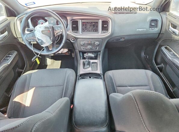 2C3CDXBG2KH546659 2019 DODGE CHARGER Blue Dashboard view