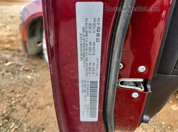 2C3CDXBG2LH163516 2020 DODGE CHARGER Maroon Widok naklejki z numerem VIN