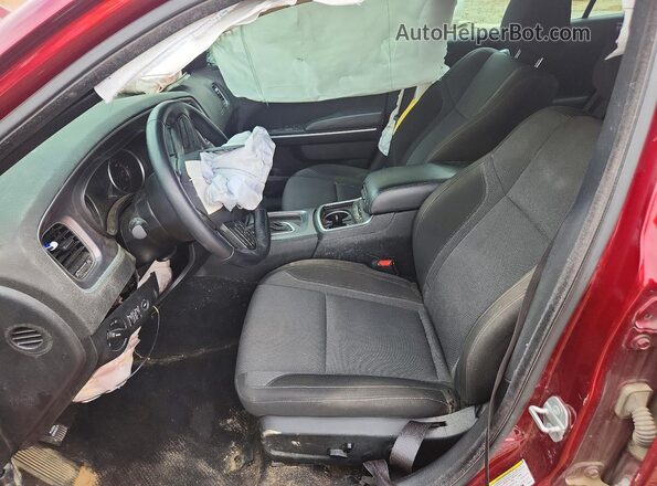 2C3CDXBG2LH163516 2020 DODGE CHARGER Maroon Widok wnętrza z przodu