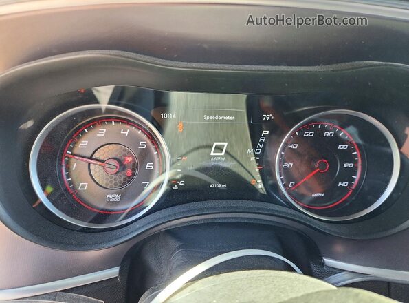 2C3CDXBG2LH186469 2020 DODGE CHARGER White Widok zestawu wskaźników