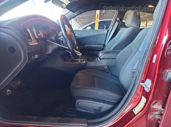 2C3CDXBG2LH190411 2020 DODGE CHARGER Burgundy Vista interior delantera