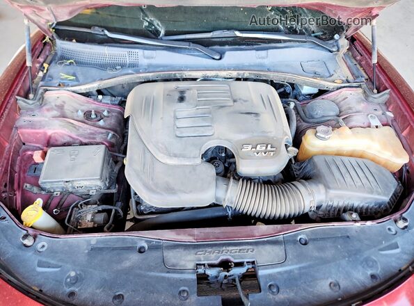 2C3CDXBG2LH190411 2020 DODGE CHARGER Burgundy Vista interior trasera